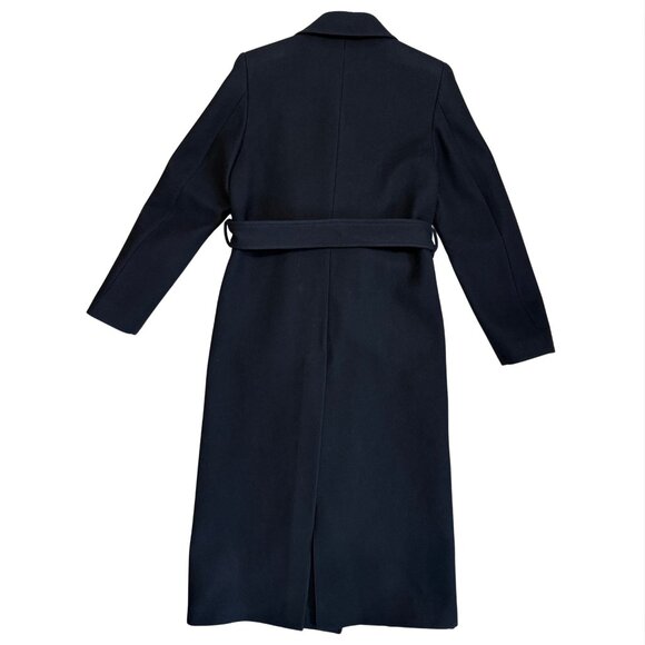 587. G. Label GWYN by Goop Emilia Black Cashmere Wool Full Coat $1195 NWOT Sz 4 - Picture 5 of 7